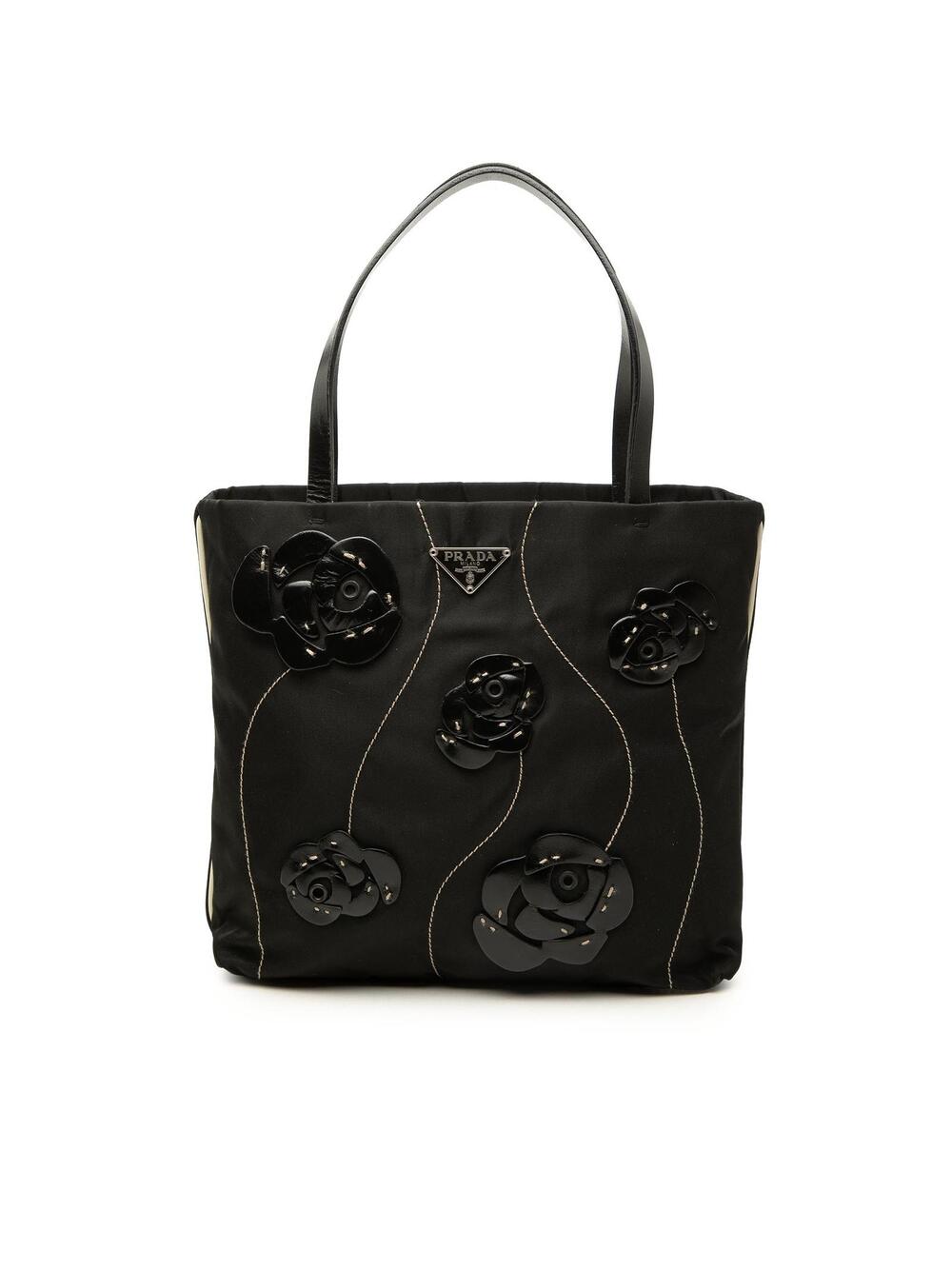 Prada Tessuto Rosette Tote Pre-Loved #362940P55B